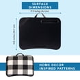 thumbnail image 6 of LapGear Designer Lap Desk w/ Phone Holder, Fits 15.6" Laptop, Buffalo Check, 6 of 7