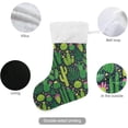thumbnail image 3 of Coolnut Christmas Stocking Personalized Cactus Large Candy Stocking Hanging Gift Xmas Stockings Decoration 1 PC for Family Holiday Party Ornaments Decor Fireplace, 3 of 7