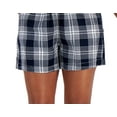 thumbnail image 3 of TOMMY HILFIGER Womens White Pocketed Drawstring Waist Plaid High Waist Shorts XL, 3 of 3
