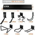 thumbnail image 2 of 15 PCS Tool Storage Rack, Garage Storage Wall Mount Organizer Garden Tool Heavy Duty Racks Broom Holder Hooks Hangers Max 420lb for Rake Shovel Lawn Garden, 2 of 6
