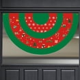 thumbnail image 4 of La bandera del jardín navideño de Fafi es brillante, el color es fino, la artesanía es exquisita, el patrón Navideño es duradero y reutilizable, decora el ambiente festivo, el ventilador navideño, 4 of 5