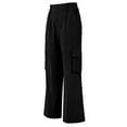 thumbnail image 4 of Weiqiqre Womens Work Pants High Waisted Wide Leg Cargo Pants Baggy Casual Trendy Work Pants with Pockets, 4 of 6