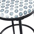 thumbnail image 6 of SLSRFDCounter Bar Stools Fabric Upholstered Bar Chairs Backless Stools for  Counter 24.5" Tall Bar Stool with Metal Footrest Round Bar Stools for Kitchen Island for Dining Room Living Room(Multi), 6 of 10