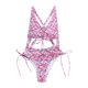 thumbnail image 1 of Gibobby Traje de baño de una pieza Traje de baño estampado retro de verano para mujer Traje de baño de moda Bikini de playa(B,G), 1 of 4