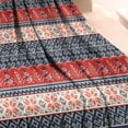 thumbnail image 3 of Red and Blue Christmas Knitted Pattern Blanket,Comfortable Soft Flannel Throw Blanket,All Season,Warm Lightweight Blankets for Sofa Bed Couch Living Room Chair,30"x40", 3 of 4