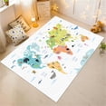 thumbnail image 3 of Dreammotif World Map Rug,Education Rug,Map Rug,World Map,Design Pattern Rug,Minimalist Rug,Scholl Rug - High Quality, Soft and Durable, Perfect for Children's Room, 3 of 8