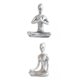 thumbnail image 1 of 1 pieza de estatua de Pose de Yoga decoración de decorativa para en hogar pieza Gloria Estatua de postura de yoga, 1 of 7