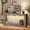 Ivory, variant on Walsunny Farmhouse Console Table, Solid Wood Scalloped Console Table, Wavy Edge Entryway Table with Storage & Lights, Sofa Side Table for Hallway Living Room