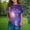 Purple, variant on Frwgonr Girls Stretchy T-Shirts Soft Space Tees Kids Boys Casual Tshirts Clothes Summer Tops Purple, Size 3-14 Years