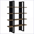 thumbnail image 5 of Bookcase 4-Shelf Modern Open Shelf | Black & Walnut Brown | 70.75” H x 47.25” W | Contemporary,Modern | Primary Living Space, 5 of 11