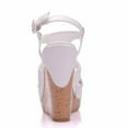 thumbnail image 3 of Crystal Queen Bohemia Style Womens Sandals Hemp Rope High Heel Fish Mouth On Peep Toe Platform Wedges, 3 of 7