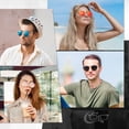 thumbnail image 2 of Gafas de sol CGID E47 redondas polarizadas de 51 mm negras para mujeres y hombres, 2 of 6
