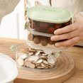 thumbnail image 4 of 3 Layer Food Storage Containers with Lid Plastic Removable Stackable Silicone Ring Leak Proof Air Tight Food Storage Box, 4 of 8