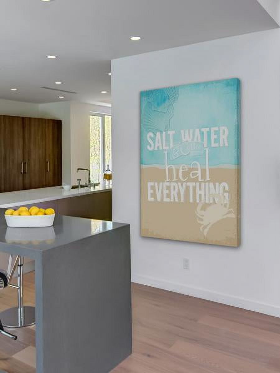 "Salt Water" Painting Print on Wrapped Canvas