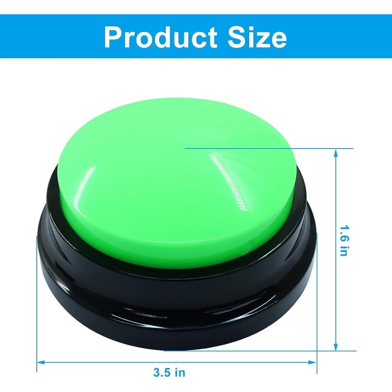 Voice Recording Button, 2 Packs, Blue and Green - Walmart.com
