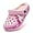 Pink, variant on Kids Faux Fur Lined Garden Clogs: Cartoon Sandals - Fleece Winter Warm Home Slippers for Boys Girls Toddler