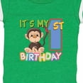 thumbnail image 4 of Inktastic Monkey First Birthday Boys or Girls Baby Bodysuit, 4 of 5