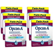 6 Pack - Opcon-A Eye Allergy Relief Drops–Antihistamine and Redness Reliever Eye Drops–from Bausch + Lomb – 0.5 FL OZ (15 mL) Twin Pack