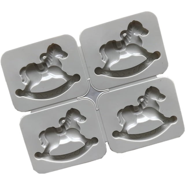 Suministros para hacer jabón, herramientas para decorar pasteles, molde de silicona para jabón, caballito balancín, moldes para velas, manualidades con resina para velas