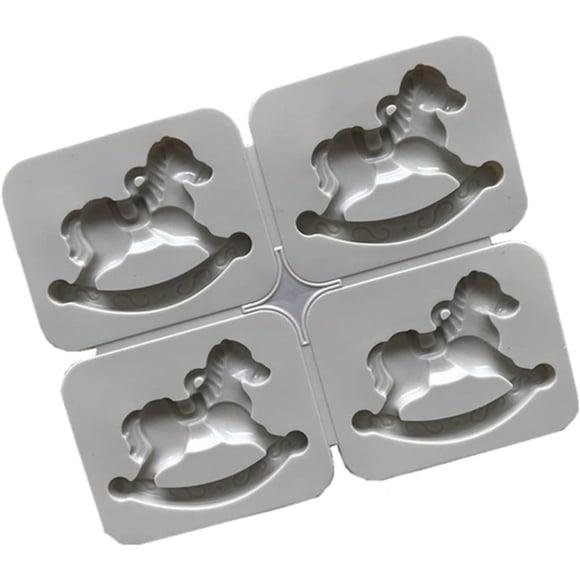 Suministros para hacer jabón, herramientas para decorar pasteles, molde de silicona para jabón, caballito balancín, moldes para velas, manualidades con resina para velas