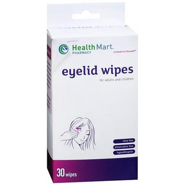 Health Mart Eyelid Wipes (Lid Scrub) 30 Wipes (3 pack)