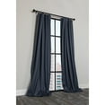 thumbnail image 2 of -Ripple Solid Blackout Thermal Rod Pocket Curtain Single Panel, 54 by 63-Inch, Navy Blue Gray 54"x108" 108 Inches, 2 of 5