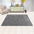 thumbnail image 3 of Modern Zigzag Lines Soft Polyester Area Rug 31''x20'', Non Slip, Memory Foam, Water Absorbent, 3 of 7