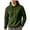 Olive Green, variant on WREESH Men's Waffle Hoodie Lightweight Solid Color Long Sleeve Workout Sweatshirt Gym Athletic Hooded Pullover Outwear Olive Green