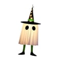 thumbnail image 3 of BELOVING Halloween Hanging Ghost Hat Light Creative Glowing Ghost for Patio Yard Tree Green, 3 of 10