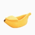 thumbnail image 2 of Banana Shaped Enclosed Cat Dog Bed Warm Cozy Hooded Cave Bed for Small Medium Pets Soft Plush Sleeping House(28.35*9.84*7.09In), 2 of 6