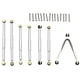 thumbnail image 2 of Juego De Varillas De Acoplamiento De Aluminio, Juego De Varillas De Carcasa De Coche, Compatible Con Axial Scx24 C10 matsuzay EL018160-03, 2 of 5
