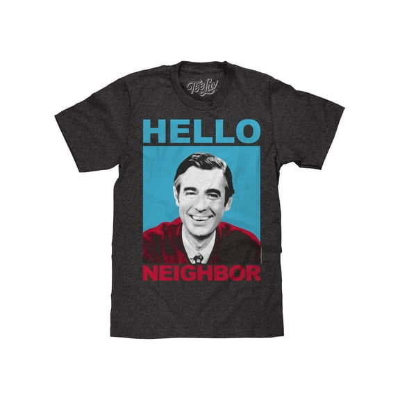 Tee Luv Mister Rogers Hello Neighbor T-Shirt (Men's) (XL)