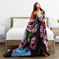 thumbnail image 6 of Ultra-Soft Micro Fleece Blanket Horror Killer Klowns From Outer Space Super Soft Plush Blanket For Winter Bedding Bed Couch Sofa For All Seasons 80"X60", 6 of 8