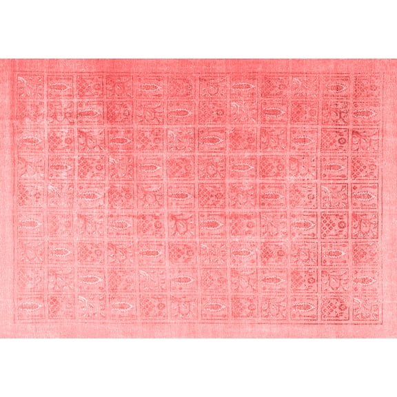 Ahgly Company Indoor Rectangle Persian Red Traditional Area Rugs, 5' x 7'