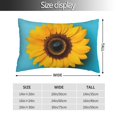 thumbnail image 2 of Yiaed Golden Sunflower in Blue Print Brushed Microfiber Envelope Pillowcases, Standard,Envelope Closure Pillow Cases(No pillow core)-14"x20", 2 of 6