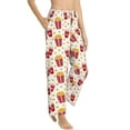 thumbnail image 2 of Uemuo Popcorn Pattern Women's Wide Leg Palazzo Lounge Pants with Pockets Light Weight Loose Comfy Casual Pajama Pants-XX-Large, 2 of 9