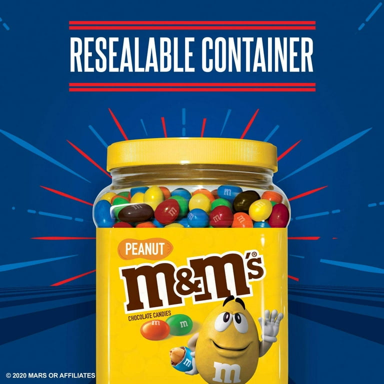  M&M's Peanut Candy 62 Oz Pantry Size Resealable Bag