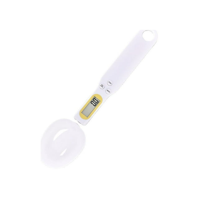 1 cuchara medidora de alta precisión, cuchara para pesar digital, viene con 1 cuchara grande y 1 cuchara pequeña, se puede usar para harina, especias, medicamentos, etc. Sincero Electrónica