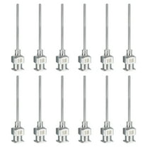 Uxcell 12 Pcs 18G 1 Inch Blunt Tip Dispensing Needle with Lure Lock for Refilling Liquid Inks Adhesives