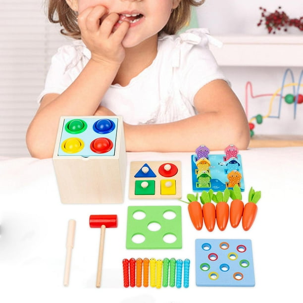 Juego de de zanahorias,Caja de Permanencia de Objetos Educativos ,Juguete de de zanahoria Juguetes para el desarrollo,Juguetes de caja de permanencia de objetos Yotijar Juego de cosecha de zanahorias