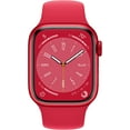 thumbnail image 2 of Restored Apple Watch Series 8 (GPS +Cellular, 41mm) - Red Aluminum Case - Red Sport Band (Refurbished), 2 of 5
