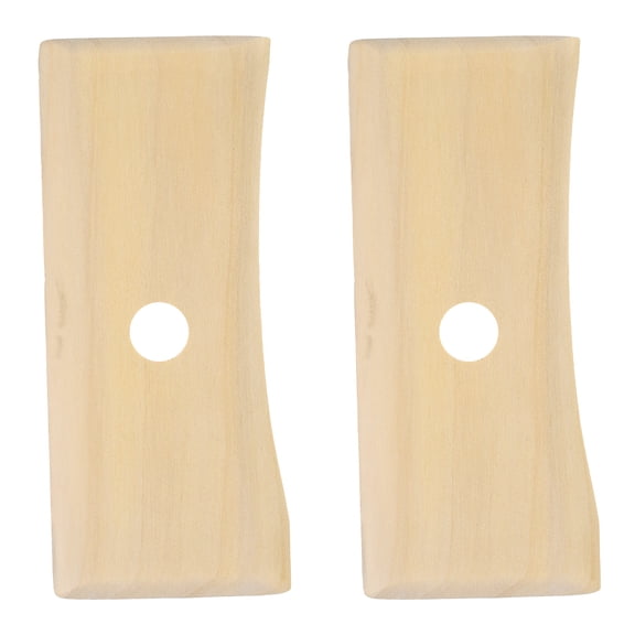 Uxcell 2pcs Pottery Ribs 12.7cm x 5.5cm Wooden Clay Ceramic Sculpting Tools for Finishing Shaping Smoothing