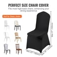 thumbnail image 4 of KFFKFF 30pcs Set Stretch Spandex Folding Black Chair Covers for Wedding Party Restaurant, 4 of 10