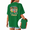 Green, variant on Women's Green Mental Health T-Shirts Retro Smiley Face Graphic Short Sleeve Crewneck Tops