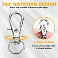 thumbnail image 3 of Swivel Clasps Lanyard Snap Hook, Swivel Snap Hooks Metal Key Chain Clip Hooks Lobster Clasps for Keychains Hardware, Jewelry Making, Crafts Small, 3 of 5