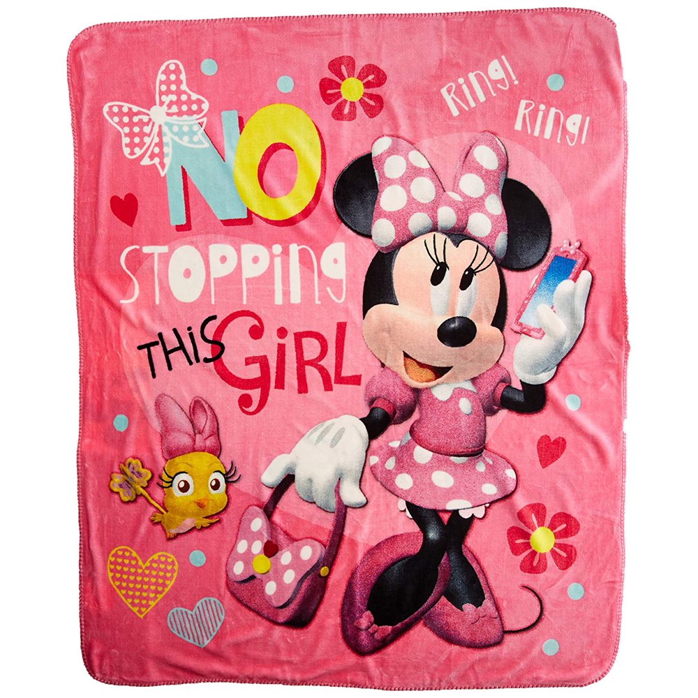Double Sided Cloud Throws Minnie Mouse This Girl New 50x60" Blanket