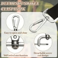 thumbnail image 3 of 1 Inch Swivel Clasp Hooks, 2 Pcs Detachable Snap Hook for Bag Strap Purse Lanyard DIY Craft Hardware, Silver, 3 of 7