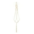 thumbnail image 1 of Macrame Plant Hanger Indoor Outdoor Flower Pot Hanging Planter Basket Cotton Rope 4 Legs 39 Inch, 1 of 8