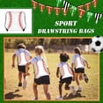 thumbnail image 4 of Leodye 1PCS Ball-themed Drawstring Backpack Polyester Pouch Birthday Party Favor Kids Gift Bag -11.81 x 9.84 inches, 4 of 6