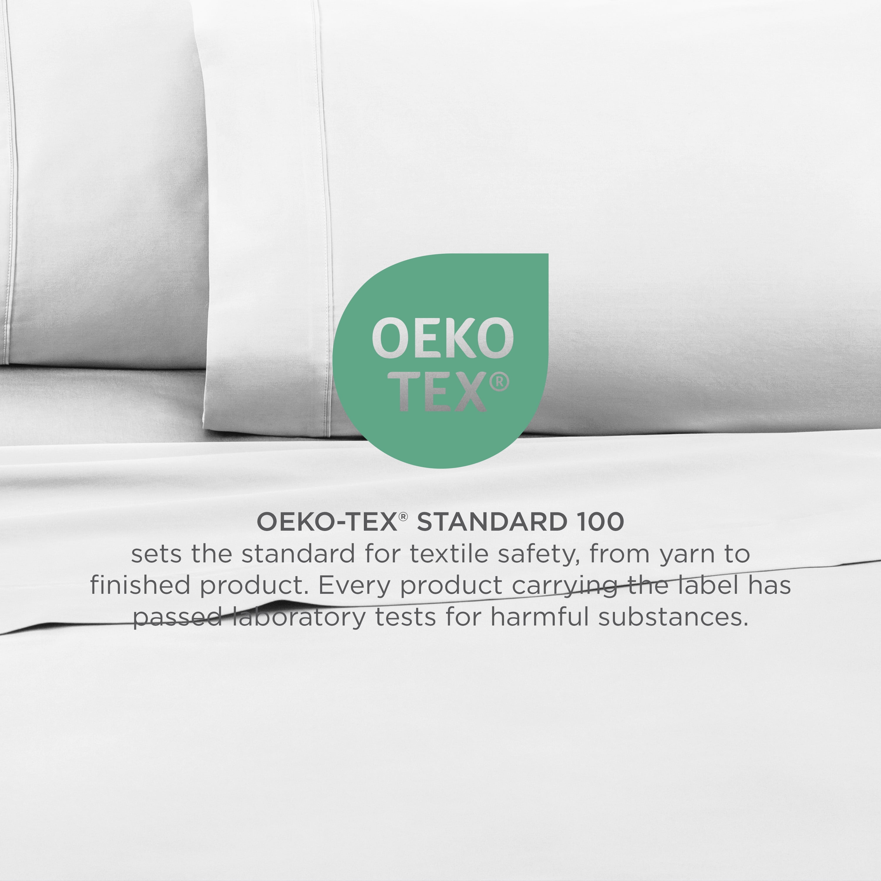 Soft Lightweight 400TC 100% Cotton Sateen Bed Sheet Set – 4-Piece Full – White